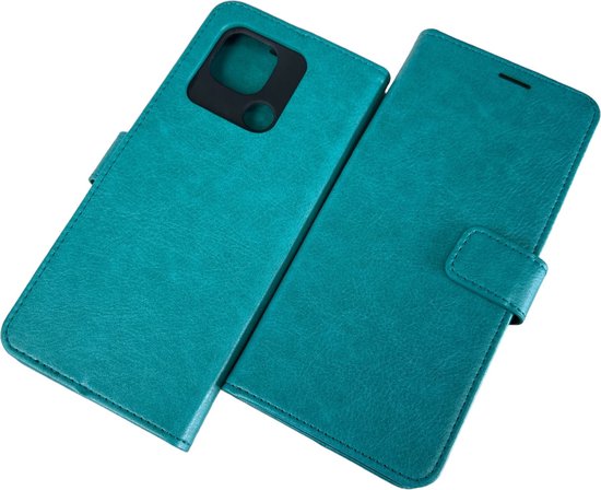Étui portefeuille pour livre adapté à : Xiaomi Redmi 10C - Vert menthe