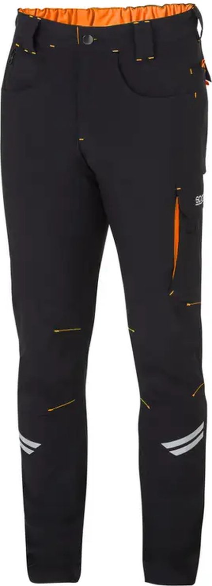 Sparco Werkbroek Tech Light Kansas - Zwart — Oranje — M