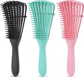Finnacle - Groene Detangler Borstel - Voor Krullend Haar - Anti-Klit Borstel - Haarontwarrende Haarborstel - Anti-Klit Oplossing