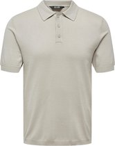 ONLY & SONS ONSWYLER LIFE REG 14 SS POLO KNIT NOOS Heren Poloshirt - Maat L