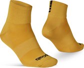 GripGrab - Chaussettes de cyclisme d'été légères SL Short Performance 1 paire de Chaussettes de cyclisme - Jaune moutarde - Unisexe - Taille XS (35-38)