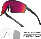 S&M PRO Sport Zonnebril - Photochromatische Lens - Polarized HD Sport Sunglasses - TR90 -TAC - UV 400 - COMPLETE SET - Fietsbril - Sportbril - Mountainbike - Hiken