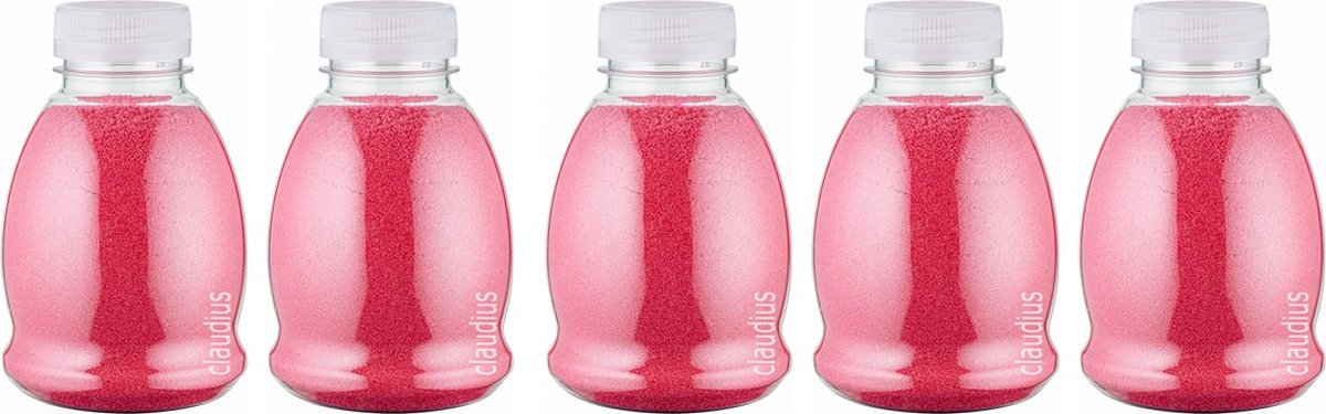 Goedkoopste Scrubzout Fruity Melon - 375 gram - Fles met transparante dop - set van 5 stuks - Hydraterende Lichaamsscrub