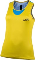 Nalini - Dames - Fietsshirt - Mouwloos - Wielrenshirt - Geel - Blauw - TANK TOP LADY - L