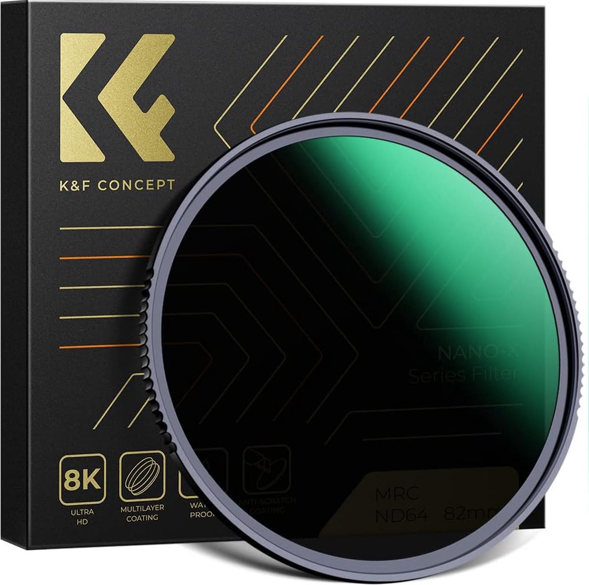 K&F Concept - Neutraal Dichtheidsfilter voor Camera - Variabel ND-filter - Optisch Glas - 55mm - Verbeter Fotografische Resultaten