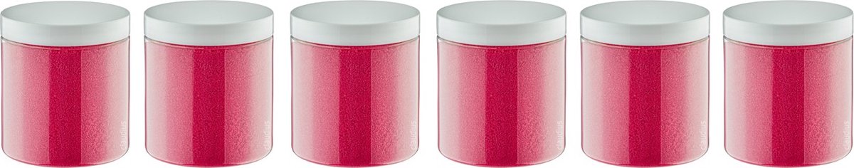 Goedkoopste Scrubzout Fruity melon - 300 gram - Pot met witte deksel - set van 6 stuks - Hydraterende Lichaamsscrub