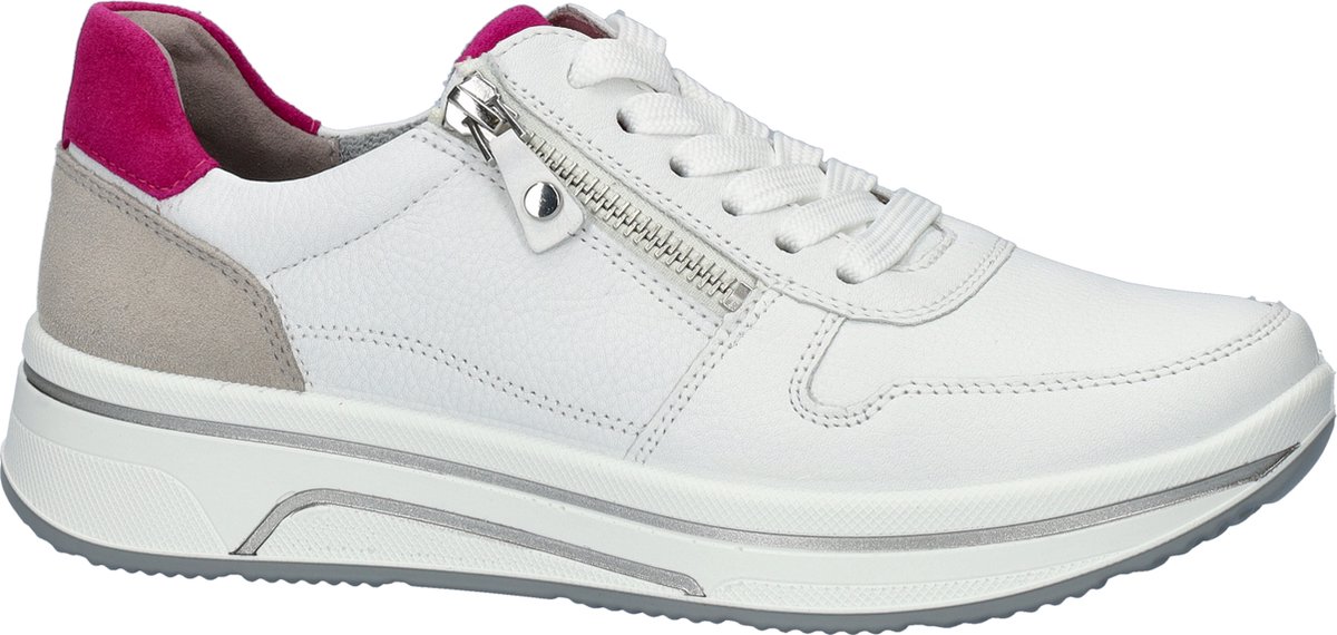 Ara Sapporo 3.0 dames sneaker - Wit roze - Maat 38,5