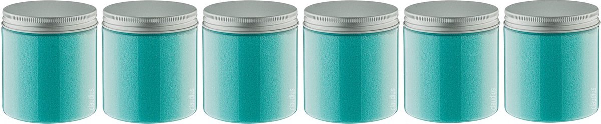 Goedkoopste Scrubzout Hamam - 300 gram - Pot met aluminium deksel - set van 6 stuks - Hydraterende Lichaamsscrub