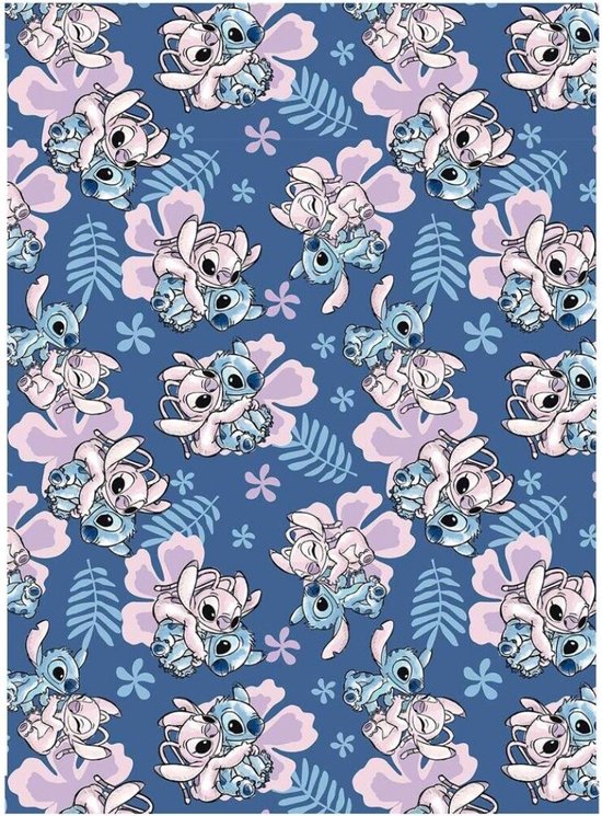 Disney Lilo & Stitch Fleeceplaid Love - 110 x 150 cm - Polyester