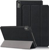 Tablet Hoes Geschikt voor Lenovo Tab P11 Gen 2 | Book Case met Standaard | Kunstlederen Beschermhoes | Tri-fold | Zwart