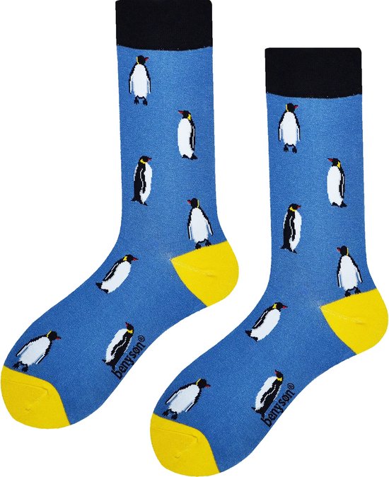 Benyson Sokken Pinguin - Organisch katoen 1- Paar - 46 - Blauw.