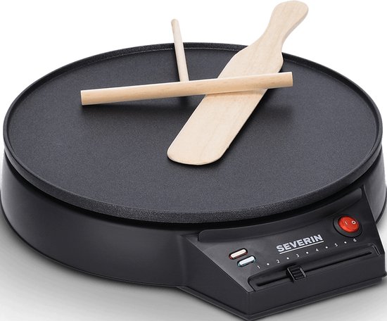 Severin CM 2198 Crepe-/Pannenkoekenmaker, 30cm, anti-aanbaklaag, traploze temperatuurinstelling, 1000W — afbeelding 5