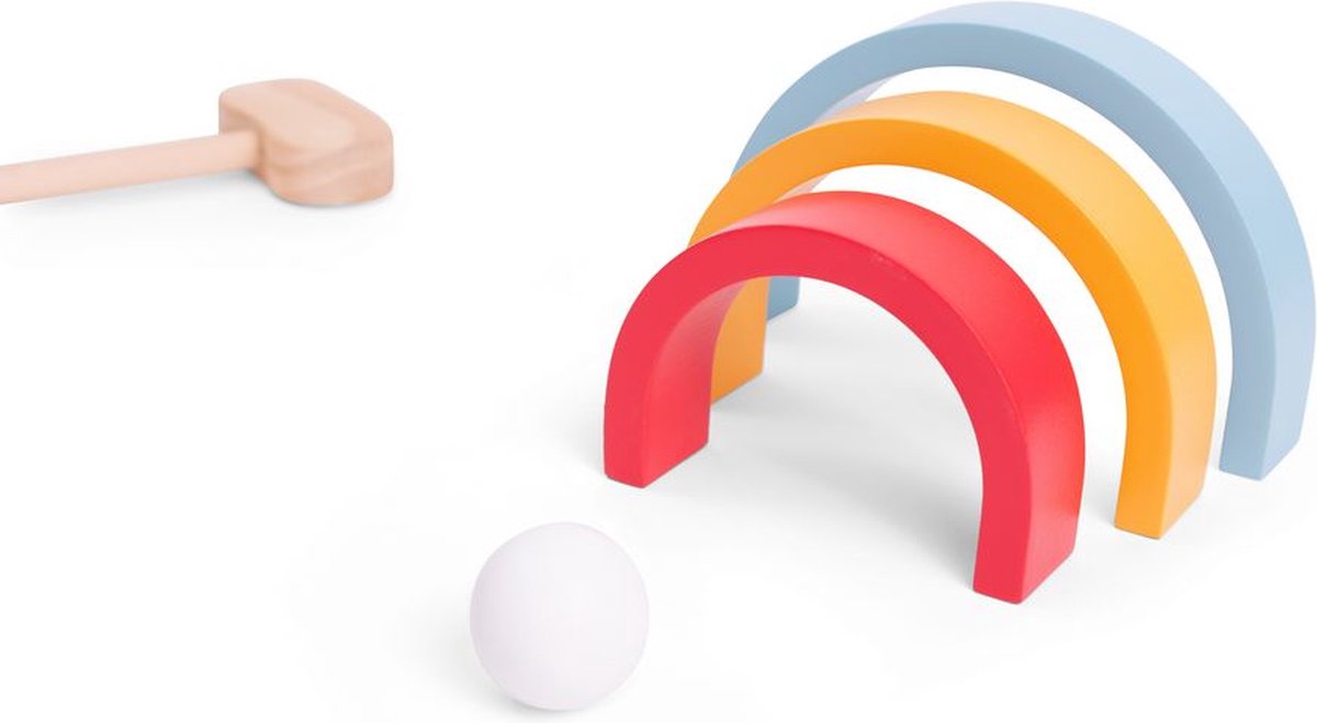 BS Toys Houten Golfset - Buitenspeelgoed voor Kinderen - Minigolf - Midgetgolf - Golfset Kinderen - Buiten Speelgoed - Buitenspel - Buiten Spellen - Tuin Speelgoed - Houten Speelgoed - Cadeau Kind — afbeelding 3