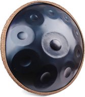 Handpan Instrument - 55cm - D Mineur Toon (Celtische Stijl) - 440Hz - 10 Tonen - Handgemaakte Precisie - Compleet met Standaard en Draagtas - Perfect voor Muziekbeoefening, Meditatie en Educatief Gebruik - Blue