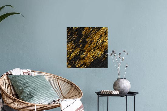 Stickers Stickers muraux - Marbre - Or - Glitter - Zwart - 30x30 cm - Feuille adhésive