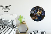 Wandcirkel Oude Meesters - Muurcirkel - Aluminium - ⌀ 60 - Melkmeisje - Meisje met de parel - Vermeer"