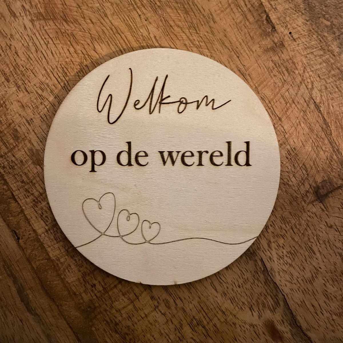 Goedkoopste Houten mijlpaalkaarten leeftijd - Kraamcadeau - Leeftijd
