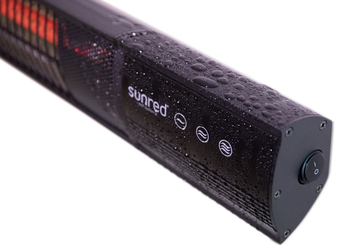 Sunred Dark 2500 W - Wall-mounted patio heater - Black