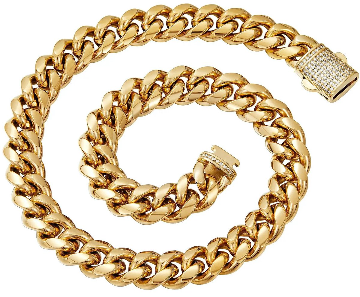 Cheriswelry 32,8 Voeten Platte Curb Chains Cubaanse Kettingen 6mm Rvs Punk Miami Cubaanse Ketting Roll voor DIY Hip Hop Sieraden Armbanden Kettingen Maken