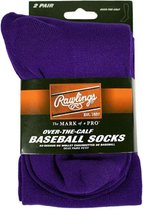 Rawlings Baseball Socks (2 Pair) L Purple