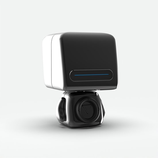 Draadloze Bluetooth speaker zwart, 8 uur batterij, handsfree bellen, selfie afstandsbediening, futuristisch design