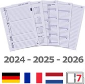 Kalpa 6206-24-25-26 A5 Diary Vulling 1 Week per 2 Paginas DE FR NL 2024 2025 2026