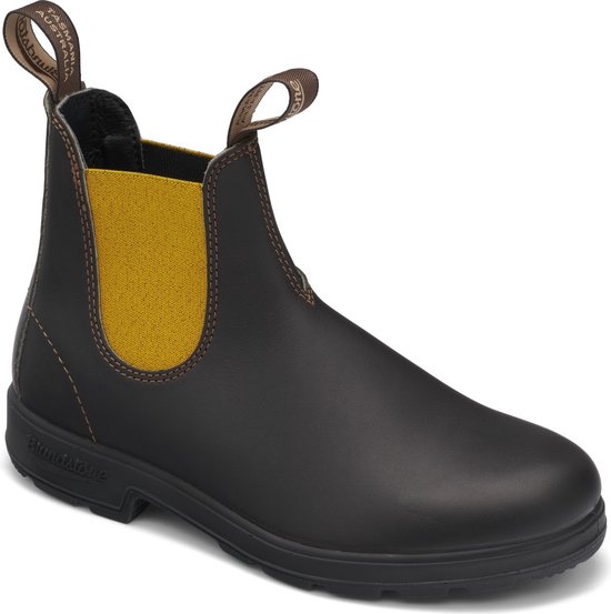 Blundstone Stiefel Boots #1919 Elastic (500 Series) Brown/Mustard-3UK