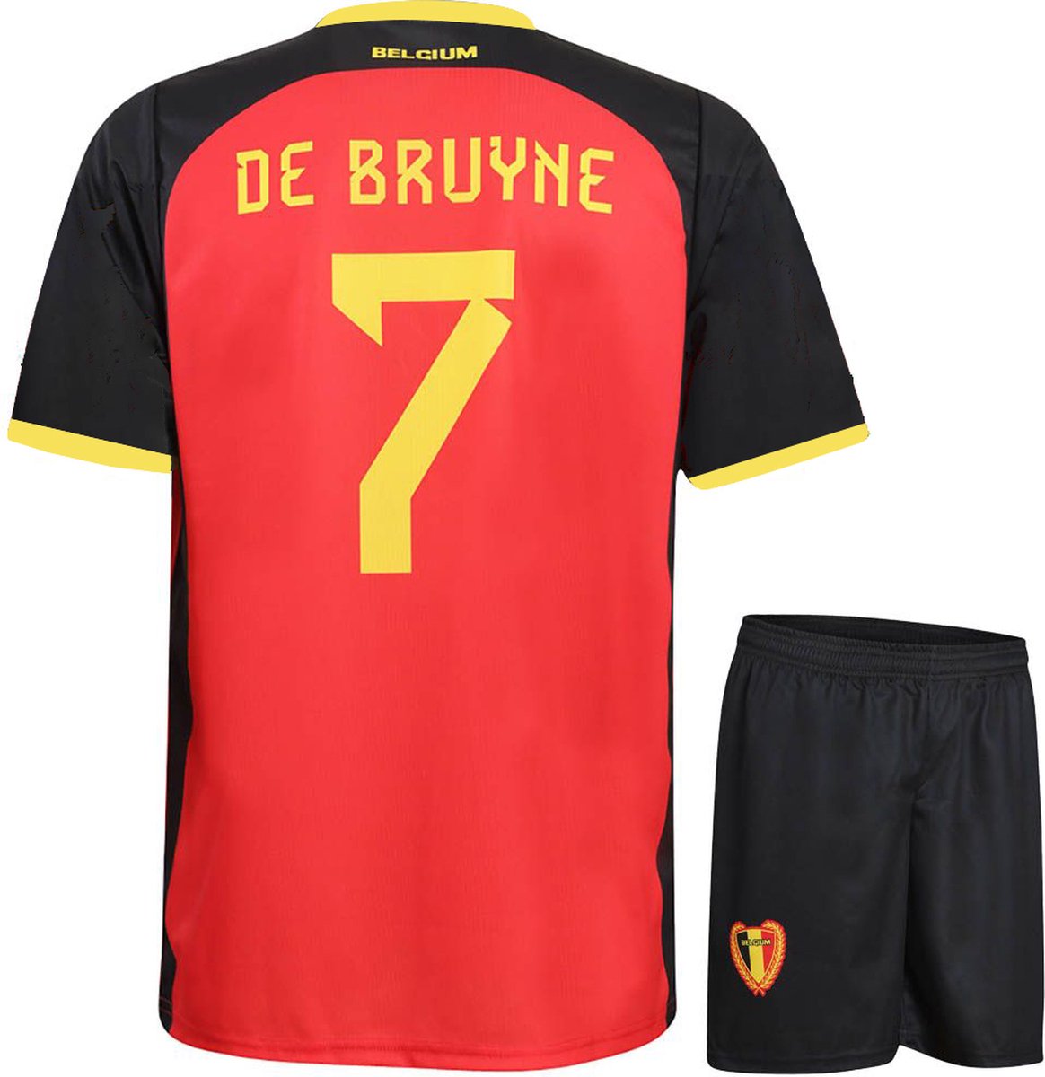 De Bruyne Belgie Voetbaltenue Thuis - WK 2026 - Voetbal Tenue Kinderen - Shirt en Broekje - Jongens en Meisjes - Volwassenen - Heren en Dames - Maat 140