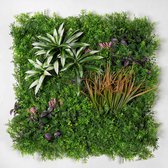 Mur végétal de haie artificielle - Mur Plantes - Pour l'intérieur - Mousse et gazon