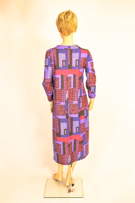 Paars-lila jurk met logoborduursel L(40)