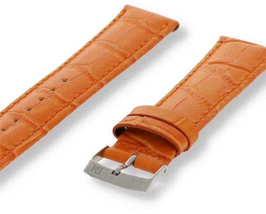 Morellato PMX086SAMBA PF Horlogebandje - Leer - Oranje - 18 mm