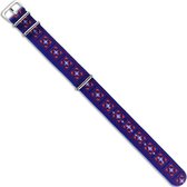 Premium Design Print Purple Gipsy - Nato strap 20mm - Horlogeband Paars