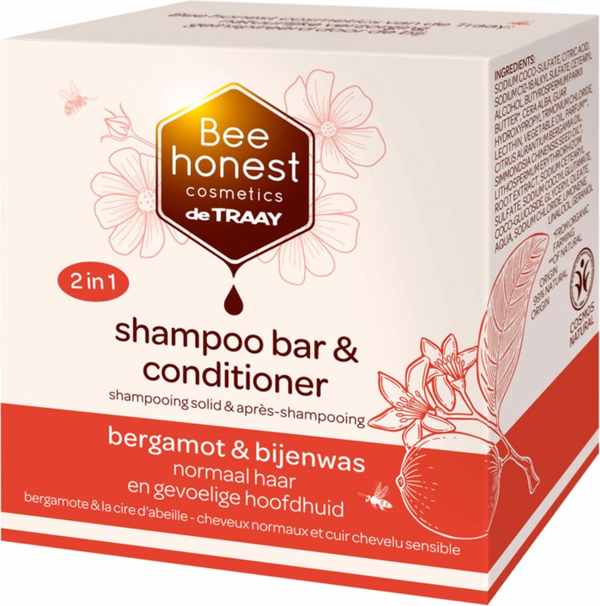 Bee Honest Shampoobar & Conditioner Bergamot & Bijenwas 80 gr