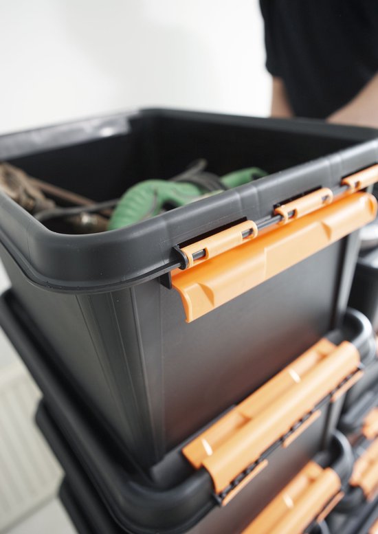 Smartstore Pro 31 Box Met Deksel 50x39x26 Cm Zwart Orthex 3193090 | bol