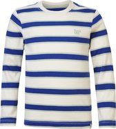 Noppies Boys Tee Davenport long sleeve stripe Jongens T-shirt - Whisper White - Maat 92
