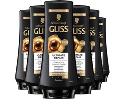 Gliss Ultimate Repair - Haarverzorging - Conditioner - Geeft Weerstand en Glans - Sterk Beschadigd en Droog Haar - - 6x 200ml