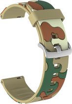 Bracelet en Siliconen - convient pour Amazfit GTS / GTS 2 / GTS 2E / GTS 2 Mini / GTS 3 / GTS 4 / GTS 4 Mini / Bip / Bip U / Bip Lite / GTR 42 mm / Pop / Pop Pro - camouflage marron clair
