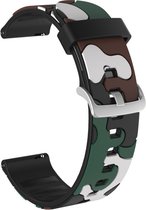 Siliconen bandje - geschikt voor Amazfit GTS / GTS 2 / GTS 2E / GTS 2 Mini / GTS 3 / GTS 4 / GTS 4 Mini / Bip / Bip U / Bip Lite / GTR 42 mm / Pop / Pop Pro - camouflage groen