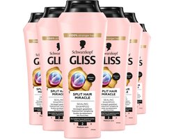 Gliss Split Hair Miracle - Haarverzorging - Shampoo - Zijdezacht en Glans - Verzegelt Gespleten Haarpunten - Beschadigd Haar - - 6x 250 ml