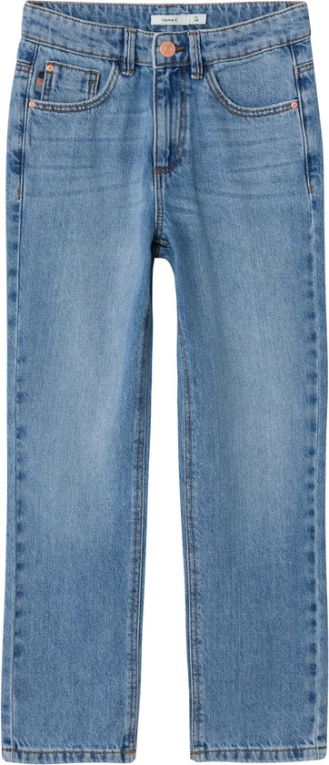 Name it broek meisjes - blauw - NKFrose straight - maat 152