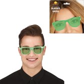 Guirca Lunettes de carnaval/habillage de party - 2x - vert - adultes - Pour un déguisement