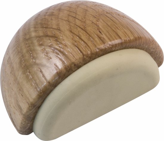 AMIG Arrêt de porte/aimant de porte - D48mm - autocollant - chêne - bois