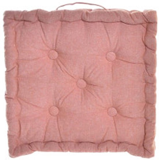 Coussin de sol Kenya - Lilas - coton - 40 x 40 x 8 cm - Coussin de sol/ coussin de