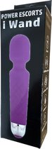 Power Escorts iWand Silicone Massager - 18 Speed - Paars