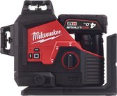 Milwaukee M12 3PL-401C Batterie Cross Line Laser 3x360° Vert 12V 4.0 Ah en Mallette - 4933478102