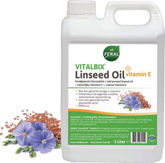 Foto: Vitalbix lijnzaadolie vitamine e 5 liter
