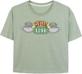 Dames-T-Shirt met Korte Mouwen Friends Lichtgroen - XL