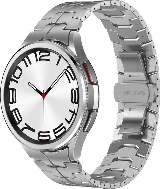 Bracelet en acier - acier inoxydable - adapté pour Samsung Galaxy Watch 6 / Watch 6 Classic / Watch 5 / Watch 5 Pro / Watch 4 / Watch 4 Classic - argent