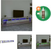 vidaXL TV-meubel - Bewerkt Hout - 290 x 36.5 x 40 cm - Met RGB LED-verlichting - Kast - Inclusief Houtreiniger en verfrisser