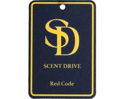 ScentDrive Autoparfum - Red Code - Geurverfrisser - Auto luchtverfrisser - Auto luchtje - geurhanger - geïnspireerd door Baccarat Rouge 540 van Maison Kurkdjian - 1 stuk